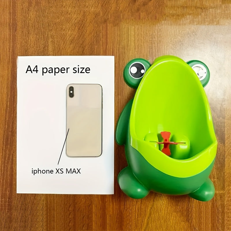 Frog-Shaped Potty Training Urinal with Target for Aim Practice for Toddlers