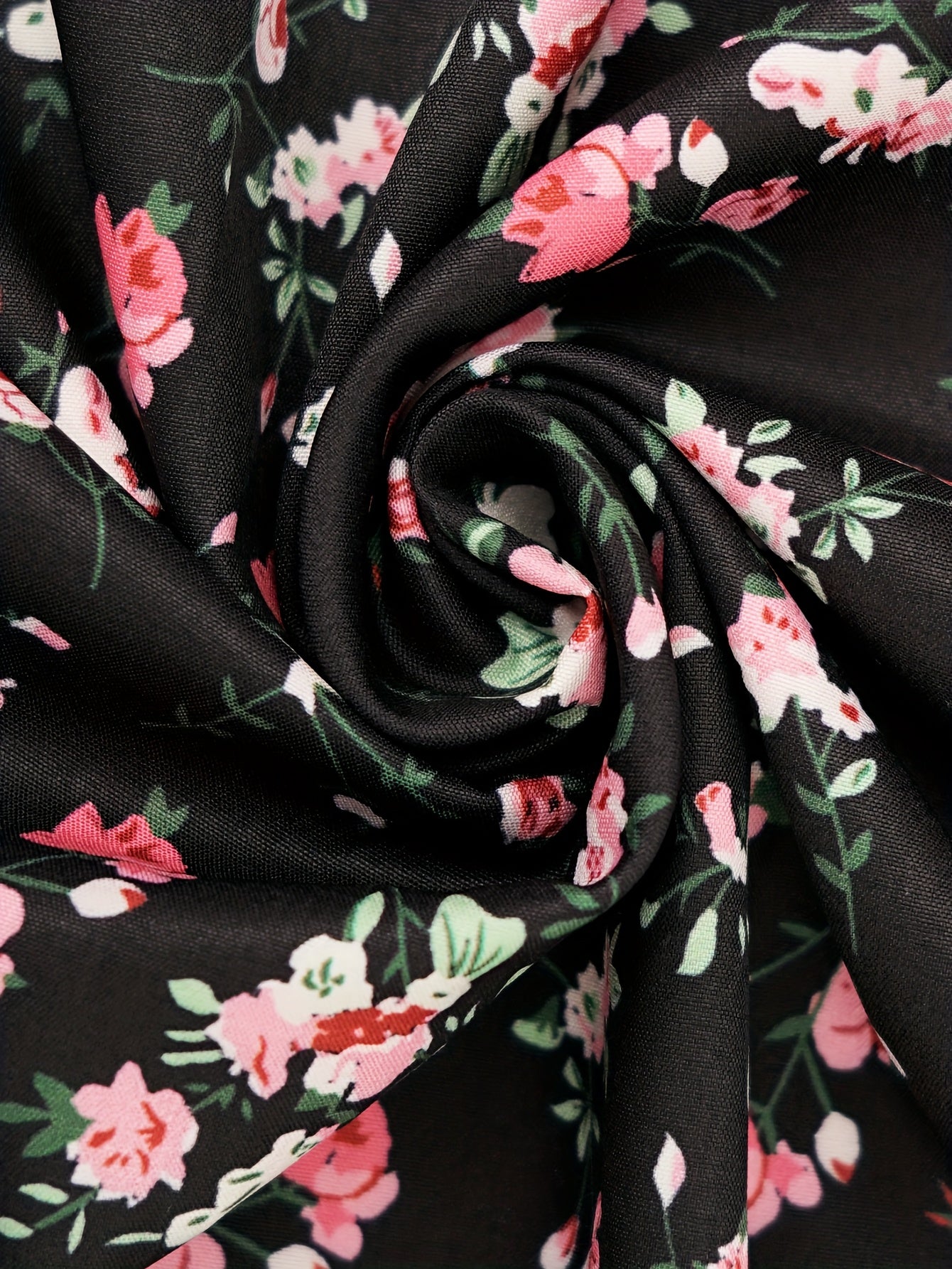 Plus Size Women’s Bohemian Floral One-Shoulder Pleated Jumpsuit