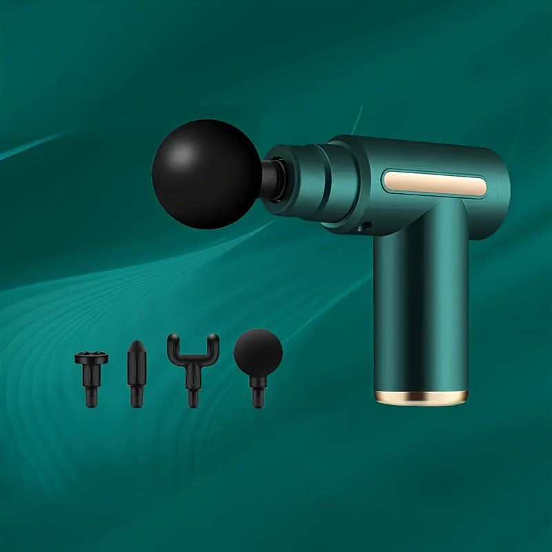 4 ta qo'shimcha bilan portativ mini USB zaryadlanadigan massaj quroli, sovg'alar va har qanday tadbir uchun ajoyib