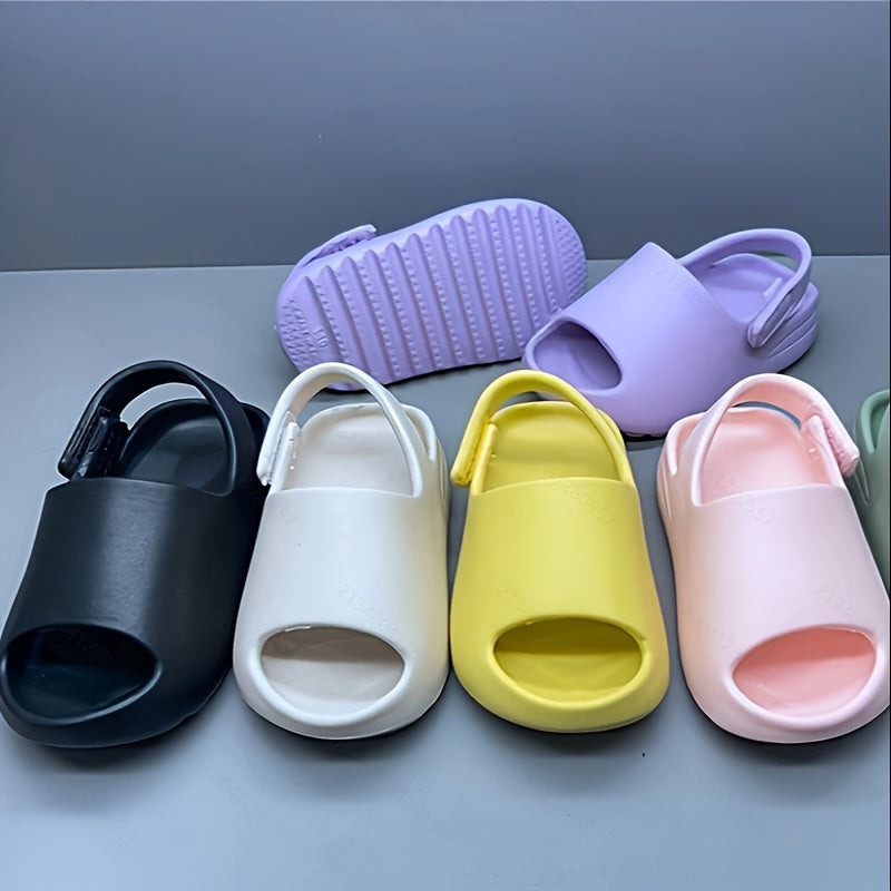 Kichkina bolalar uchun ochiq barmoqli slip-on sandalki EVA toʻliq rangli ichki va tashqi makon uchun kundalik foydalanish