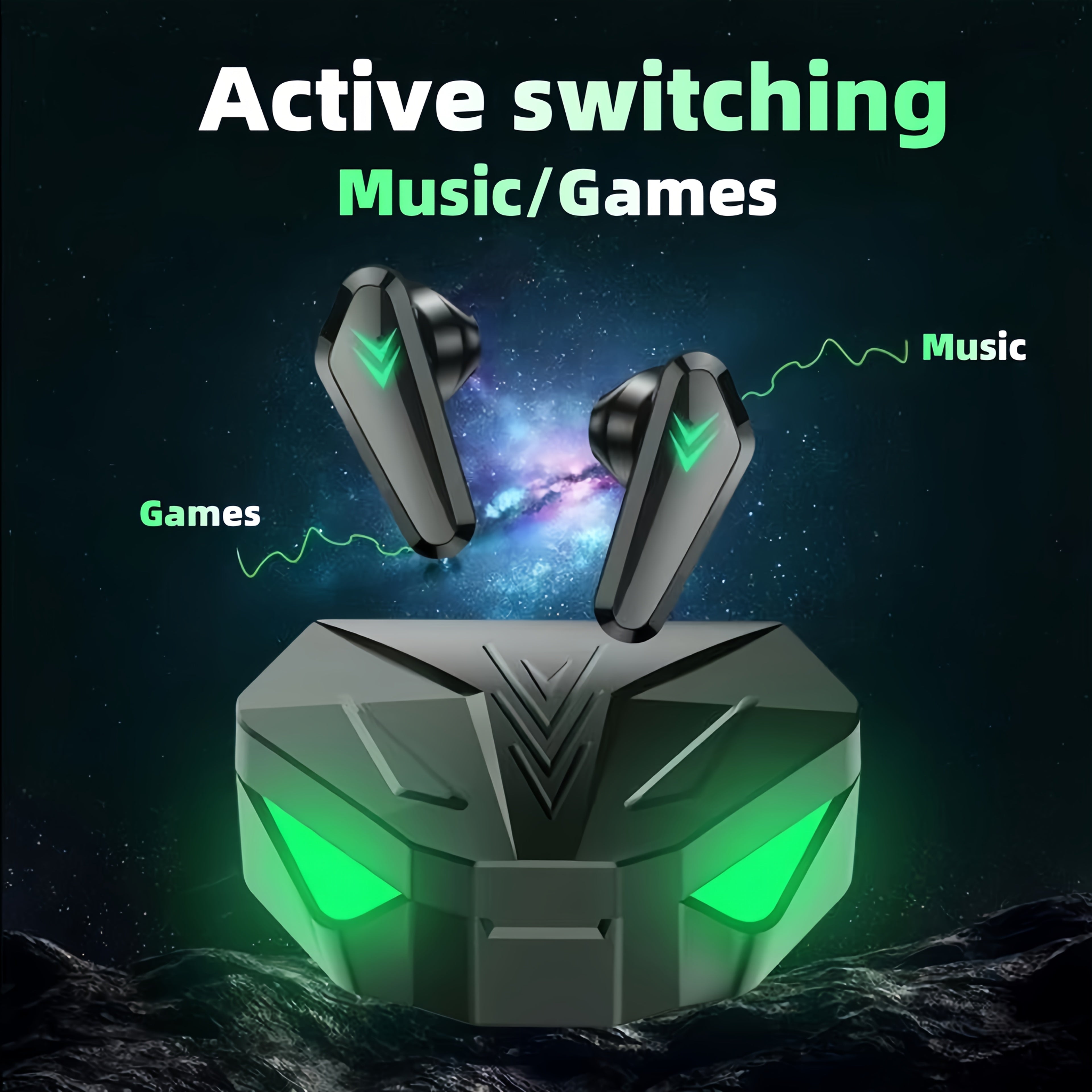 Wireless Earbuds with Touch Controls Wireless Charging Case Microphone for Gaming and Videos