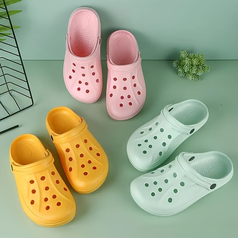 Women's EVA Clogs Solid Color Lightweight Closed Toe Garden Shoes