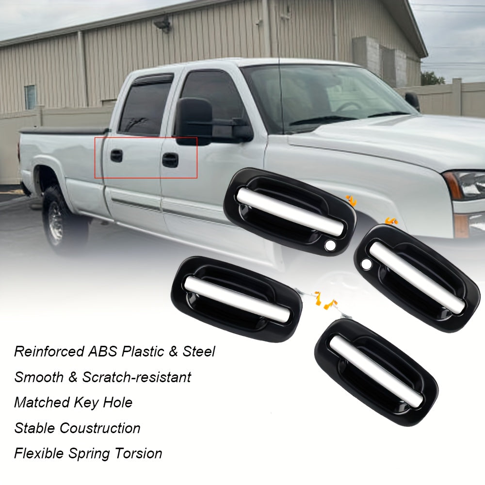 Набор из 4 внешних ручек для двери для Silverado, Avalanche, Sierra 1999-2006