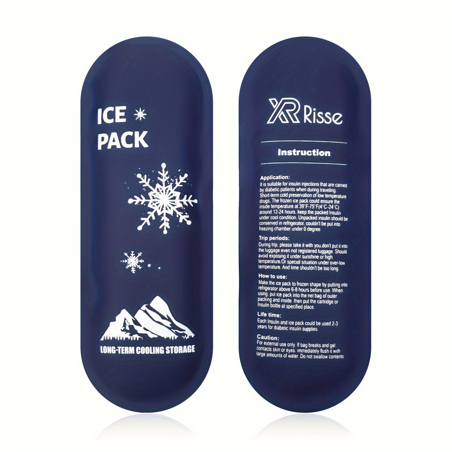 Insulin Cooling Ice Pack Reusable Travel Cooler Fits Most Portable Cases