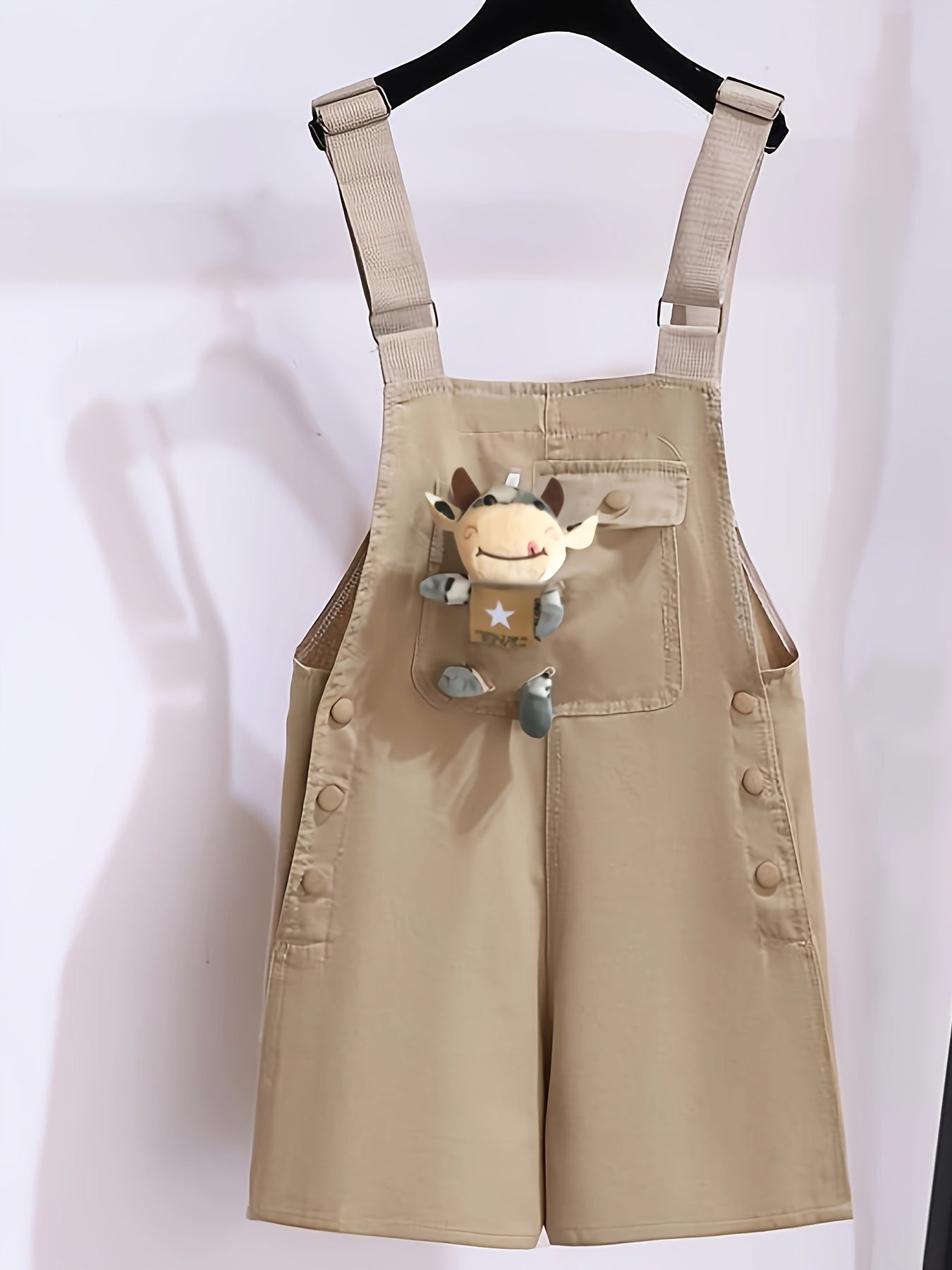 Girls Summer Overalls with Suspenders Lightweight Cotton Casual Outfit for Outdoor Wear