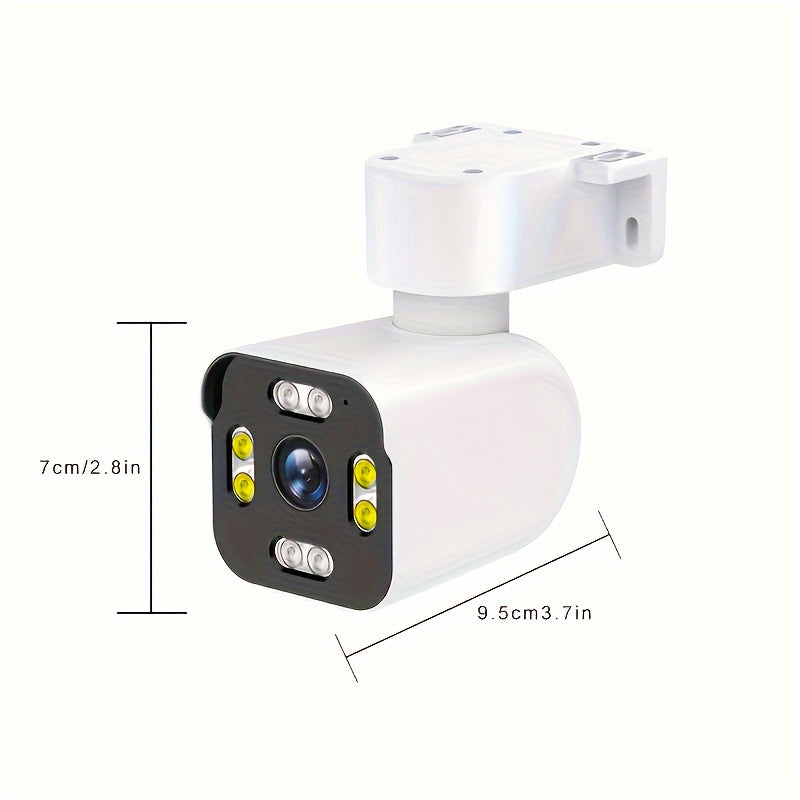 Wireless Outdoor Security Camera 360° Rotation Night Vision Motion Detection Two-Way Audio