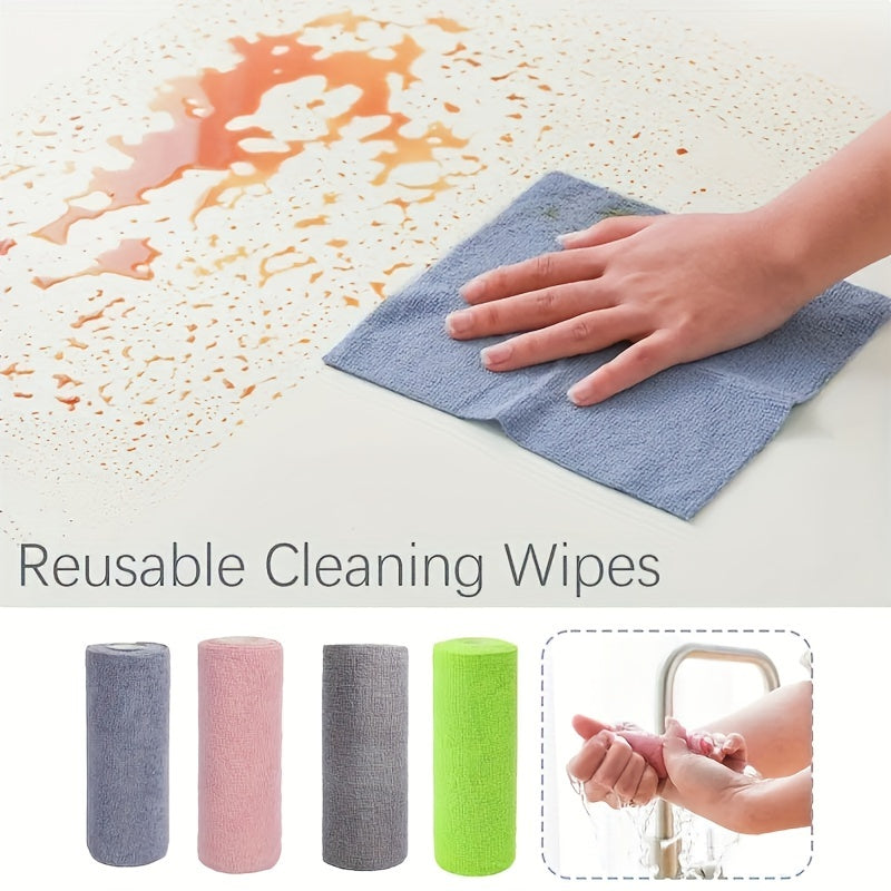 Microfiber Kitchen Towels Reusable Cloths Absorbent Cleaning Rags 20 Sheets
