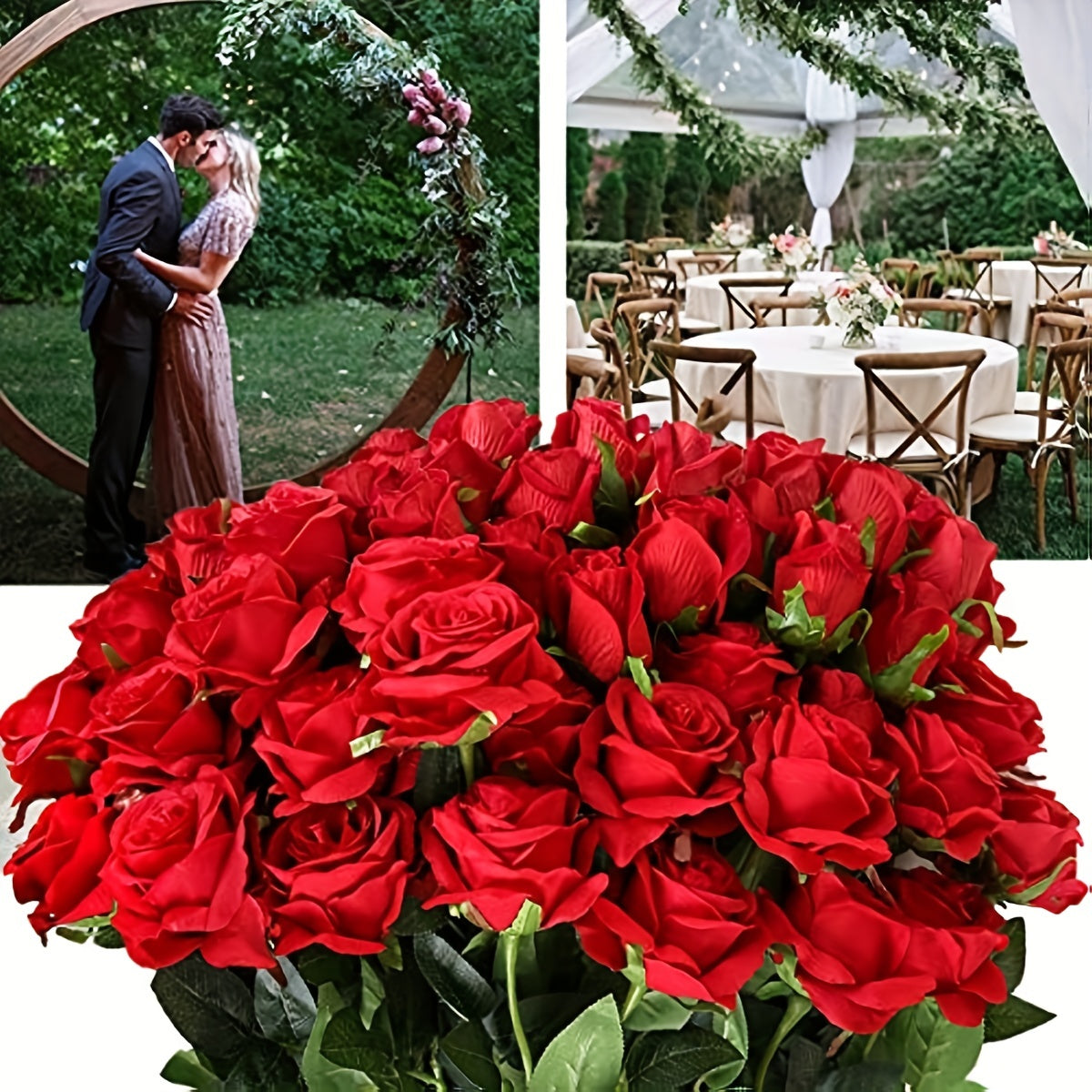 12pcs Artificial Rose Bouquet for Home Decor and Gifts