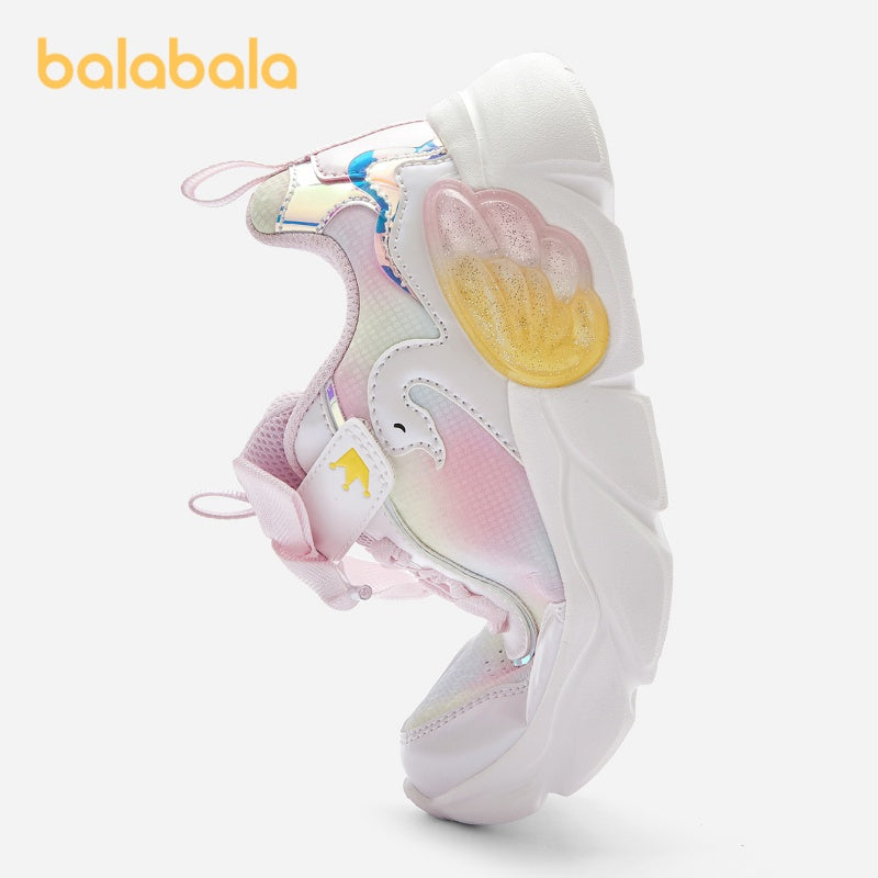 Girls Breathable Microfiber Leather Sneakers for Casual Sports and Outdoor Activities