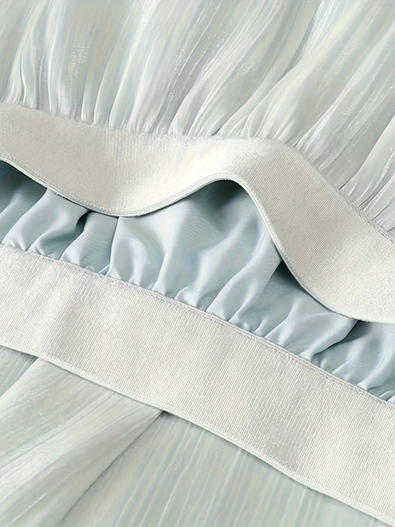 Women's Solid Color Midi A-Line Skirt with Elastic Waist for Summer