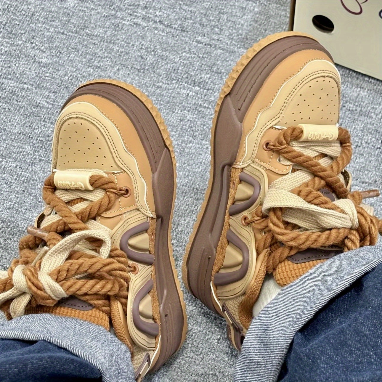 Винтажные мужские и женские повседневные кроссовки из микрофибры, нескользящая толстая подошва