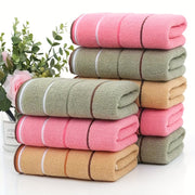 3-Piece Polyester Towel Set Woven Soft Absorbent Quick-Dry Bathroom Kitchen