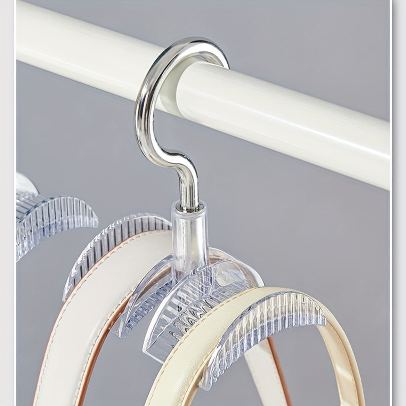 Acrylic Purse Hanger Swivels 360 Degrees Versatile Organizer for Bags Ties Scarves