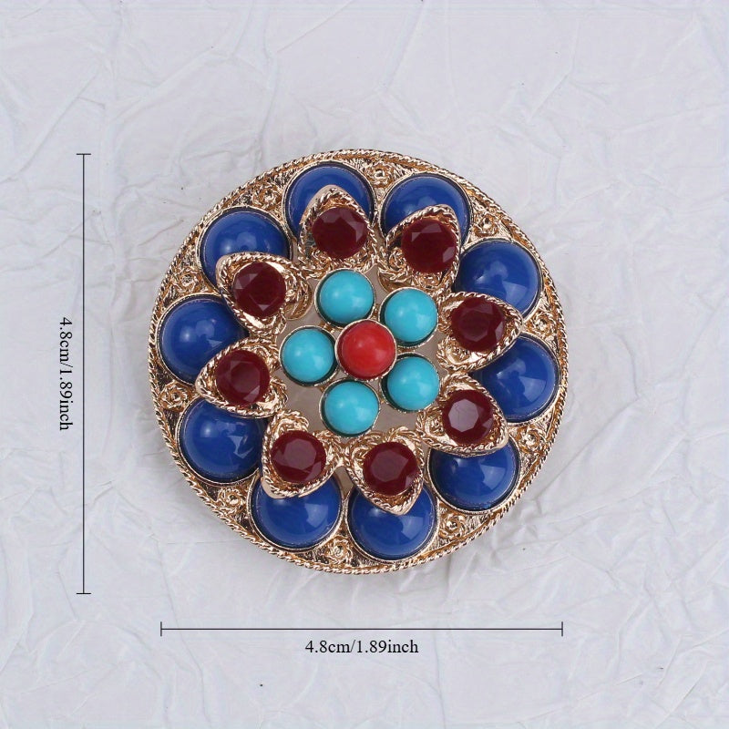 Enamel Lotus Brooch Pin for Coats and Skirts Stylish Dual-Use Jewelry