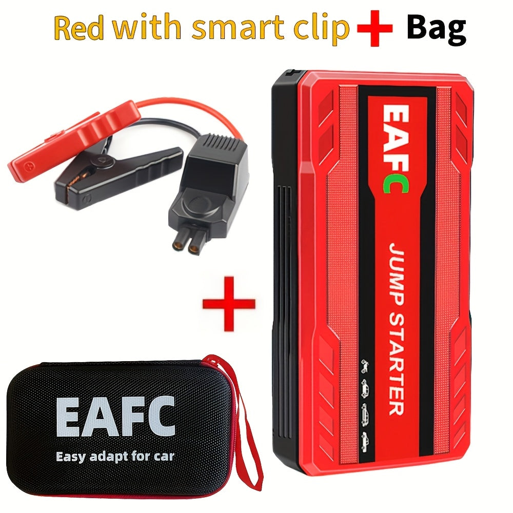 Portable Car Jump Starter with LED Light Supports Gasoline Cars Up to 3.0L