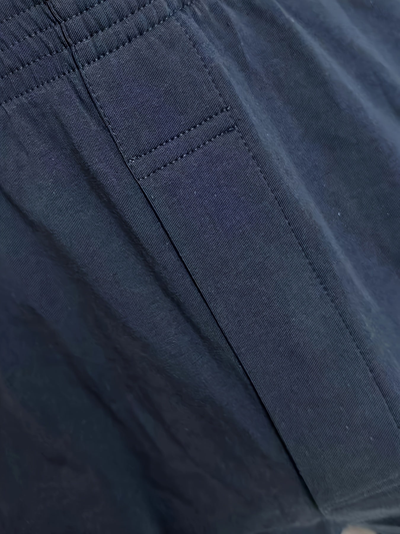 Men's Cotton Boxer Briefs 3 Pack Black Navy Light Blue Elastic Waist No-Ride