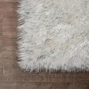 Soft Fluffy Long Plush Bedroom Rug Artificial Fur Washable Living Room and Bedside Decor