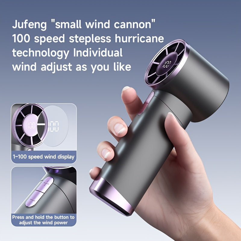 Portable Handheld Fan USB Rechargeable 3000mAh Lithium Battery Quick Cooling