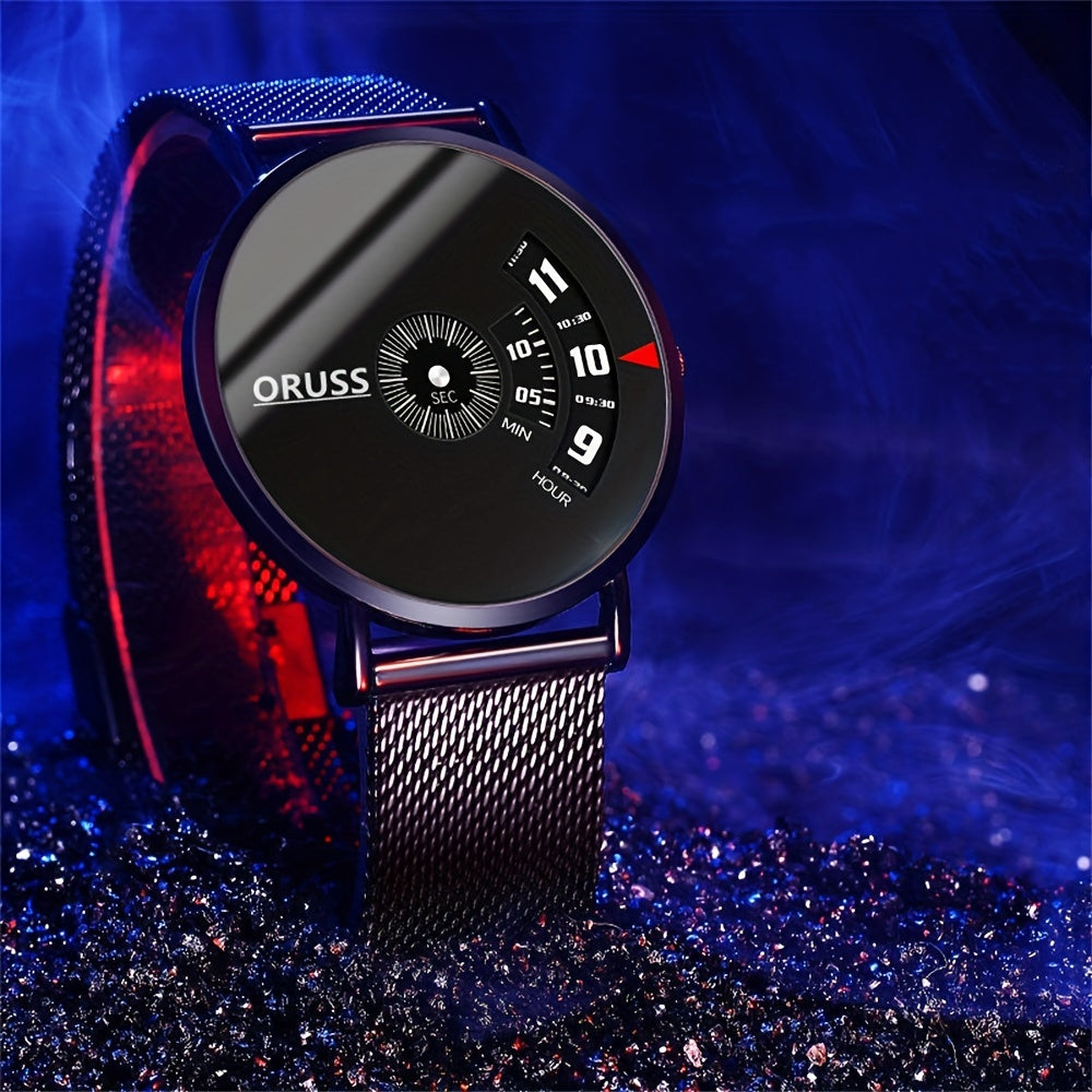 Men's Watch Stainless Steel Trendy Durable Business Accessory