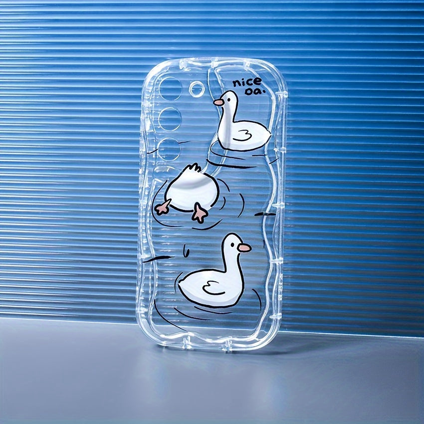 Cute Cartoon Shockproof Transparent TPU Phone Case for Samsung Galaxy S23 S24 Plus Ultra A15 A14 A13 A25 A24 A23 A35 A34 A33 A54 A55