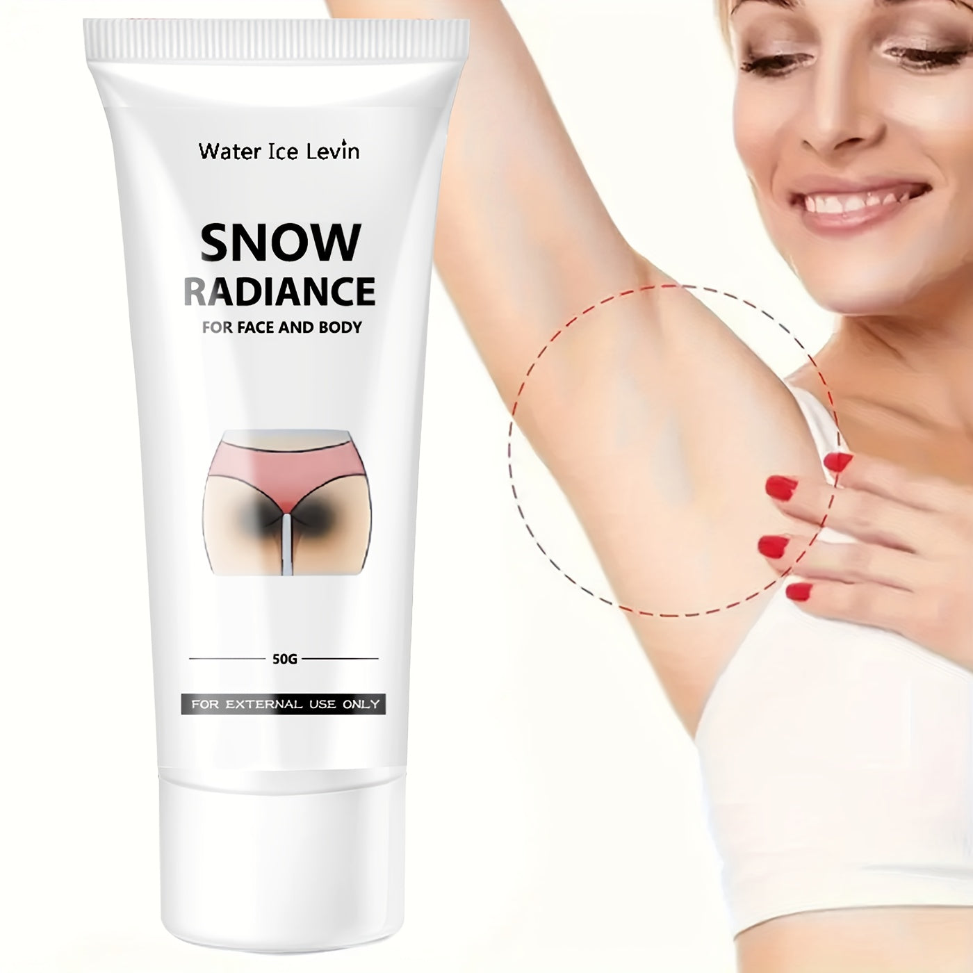 Snowflake Radiance Cream Moisturizer for Body and Underarms 60g