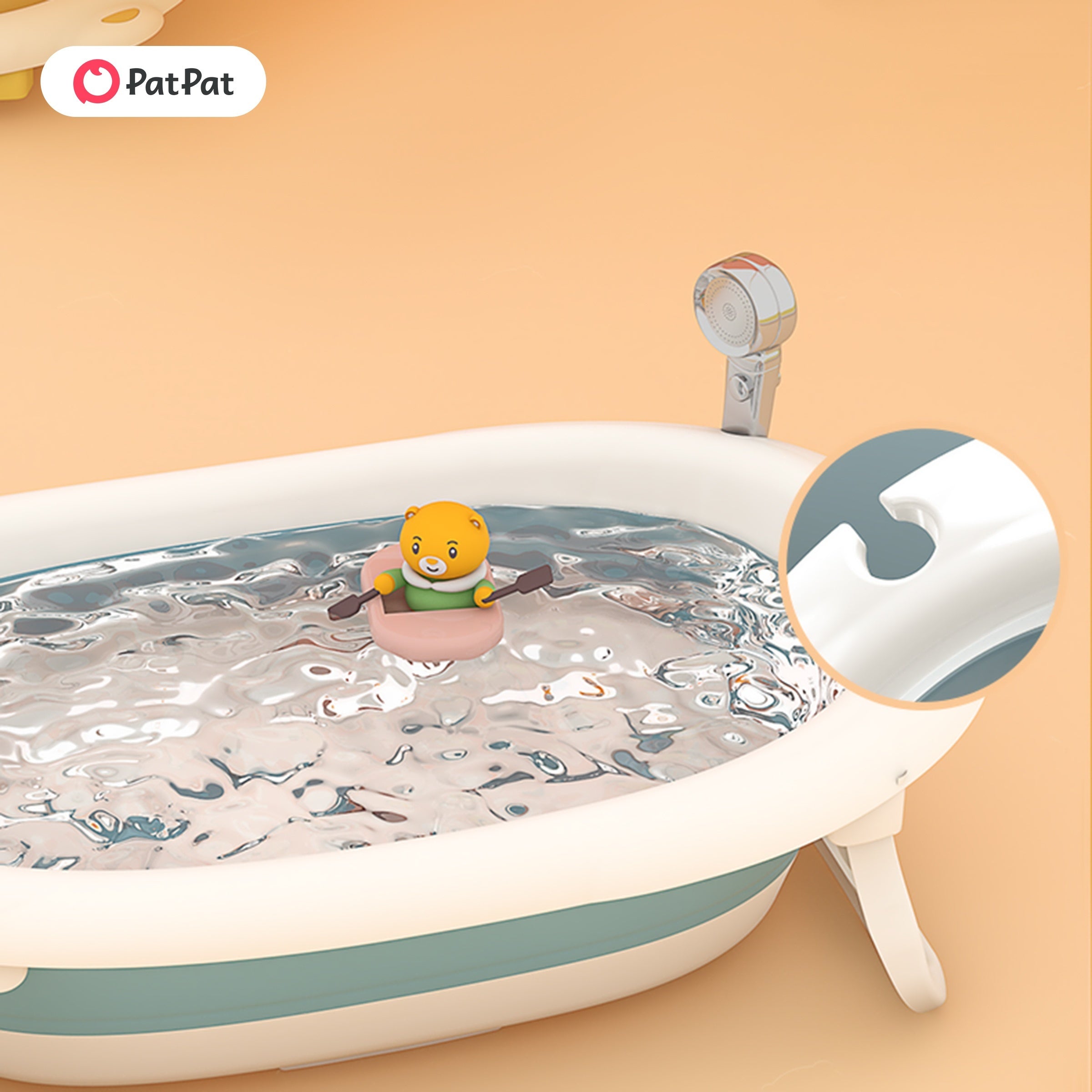Portable Bathtub with Non-slip Surface and Foldable Design for Comfortable Soaking
