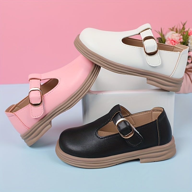 Girls Mary Jane Shoes with Non-Slip Sole for Indoor and Outdoor Wear in Spring and Autumn