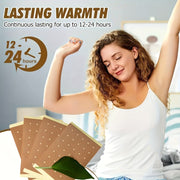 50 Chinese Herbal Heat Patches Long-Lasting Non-Electric Heating for Back Knees Neck Shoulders