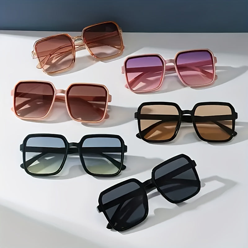 6-Pack Женские Модные Квадратные Очки с Готовыми к Серфингу ПК Линзами