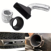 Трубка впуска автомобиля с узором из углеродного волокна, круглая, квадратная, ABS, теплоотвод
