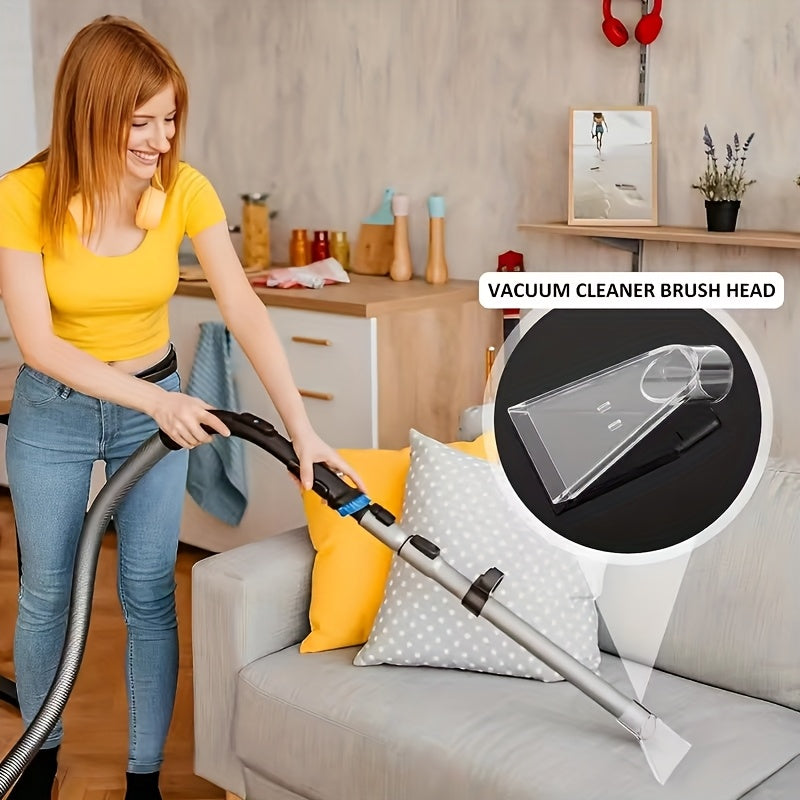 Vacuum Cleaner Nozzle Rotating Head Brush for Floors Carpets Furniture Upholstery Durable PE Material Easy Attach