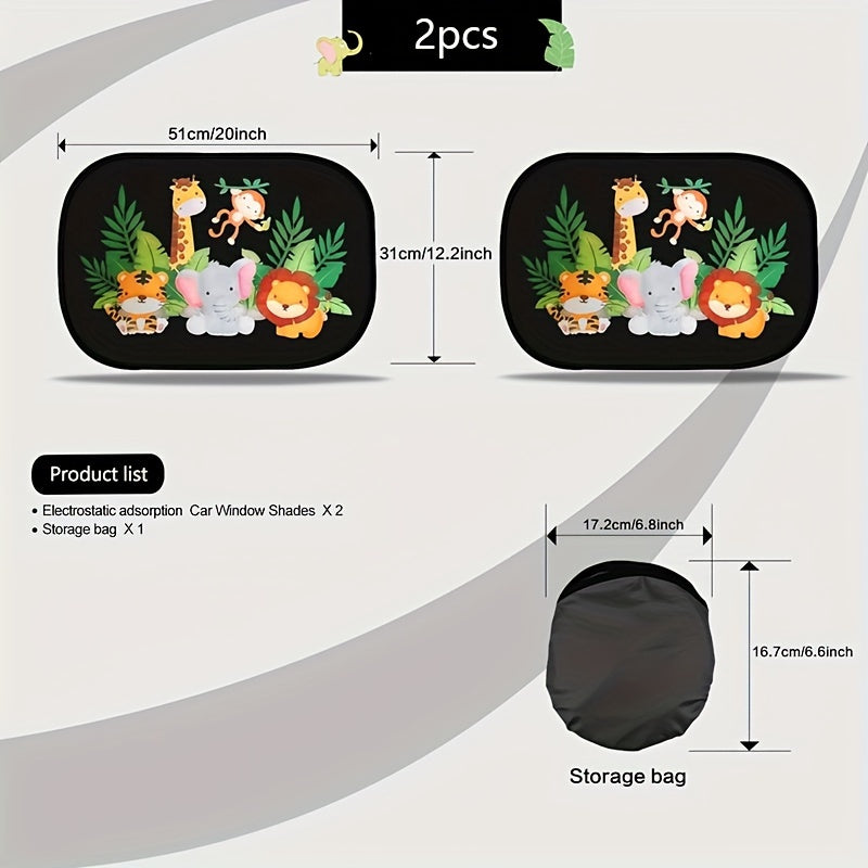 Universal avtomobil quyosh nuri himoyasi yon oynasi UV himoyasi 50cm x 31cm