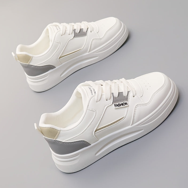 Women's Casual Fleece-Lined Low-Top Sneakers with Synthetic Upper
