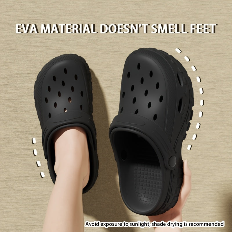 Unisex Summer Rubber Sandals Slip-On Outdoor Indoor Leisure Shoes