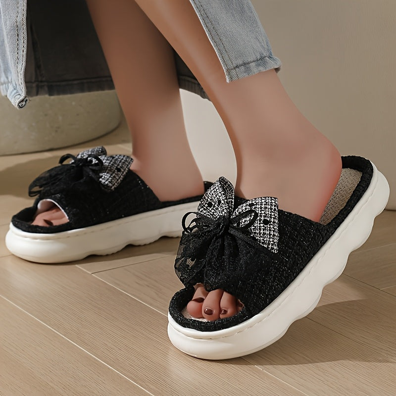 Ayollar uchun nafas oladigan ichki-ochiq uy poyabzali, qulay va engil