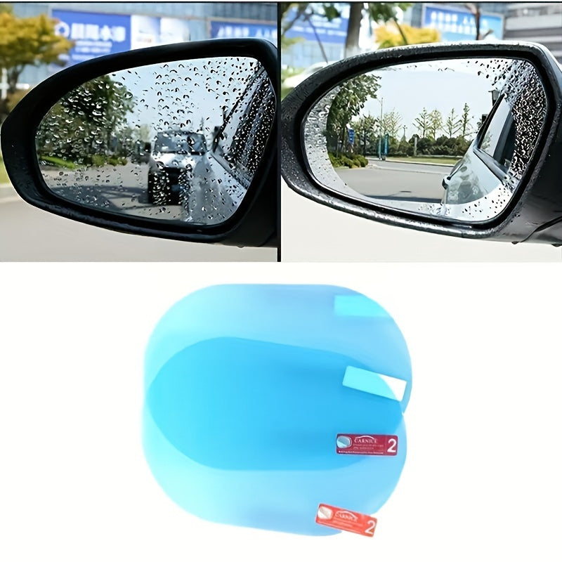 Waterproof Transparent Rain and Fog Car Rearview Mirror Film Set for Cars