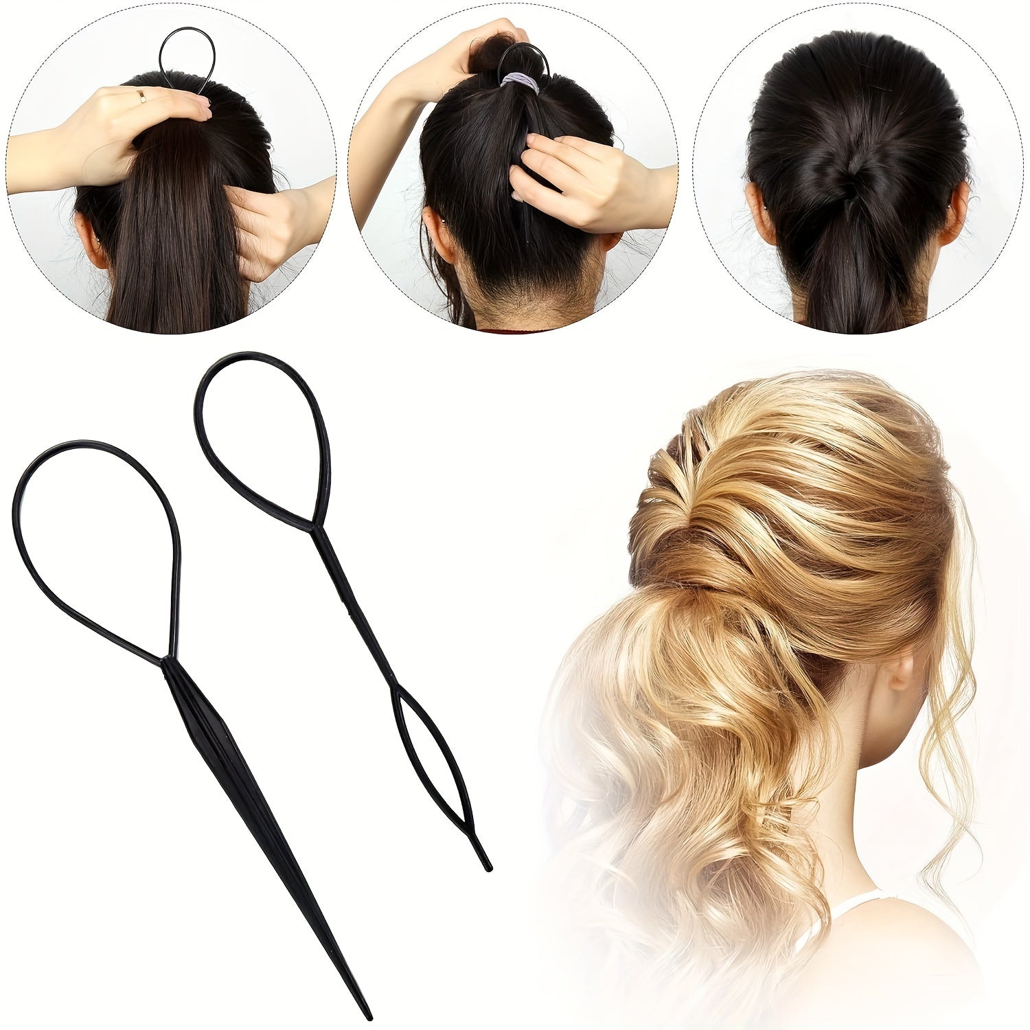 16 Pieces Hair Bump Up Volume Inserts for Women Styling Tools and Combs