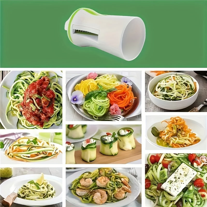 Manual Spiralizer Vegetable Slicer for Zucchini Carrots Cucumbers Kitchen Shredder Tool