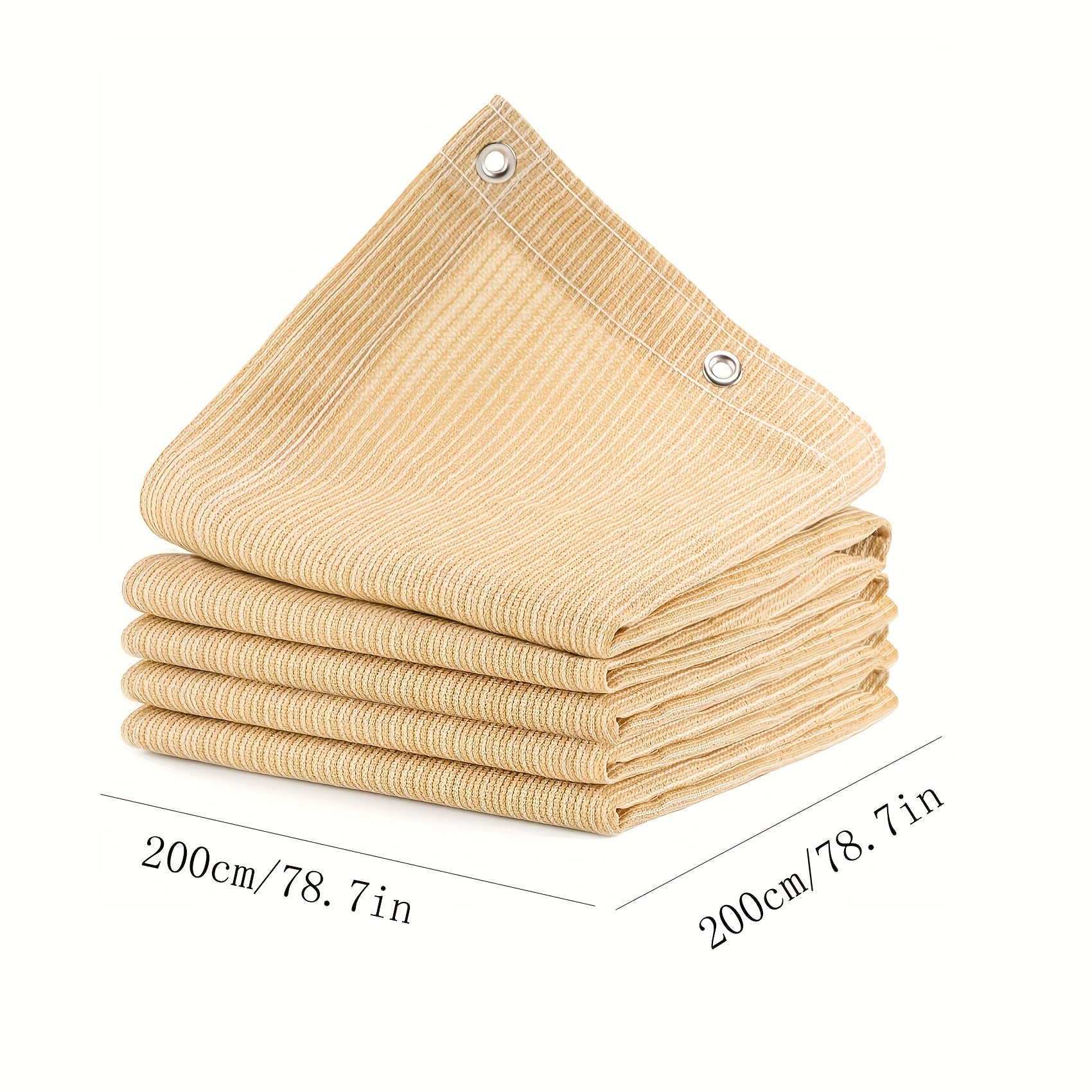 Yellow UV Protection Sun Shade Cloth for Outdoor Pergola Deck Patio Heat Resistant Reinforced Grommets