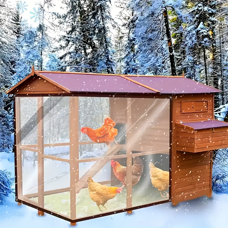 Cubierta de lona transparente impermeable para patio, jardín y camping