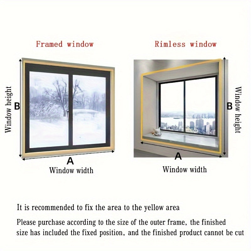 Thermal Insulation Window Film Windproof Rain-Resistant High Clarity Easy Installation