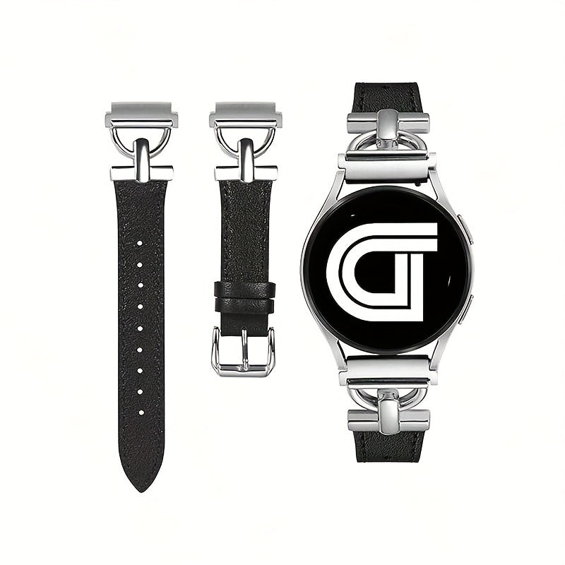 Совместимые синтетические кожаные ремешки для часов с быстросъемным механизмом для Samsung Galaxy Watch 6/5/4, Active 2, Watch 5 Pro, Watch 3. Особенности: запястья с дизайном D-образной пряжки в размерах 20 мм и 22 мм. Батарея