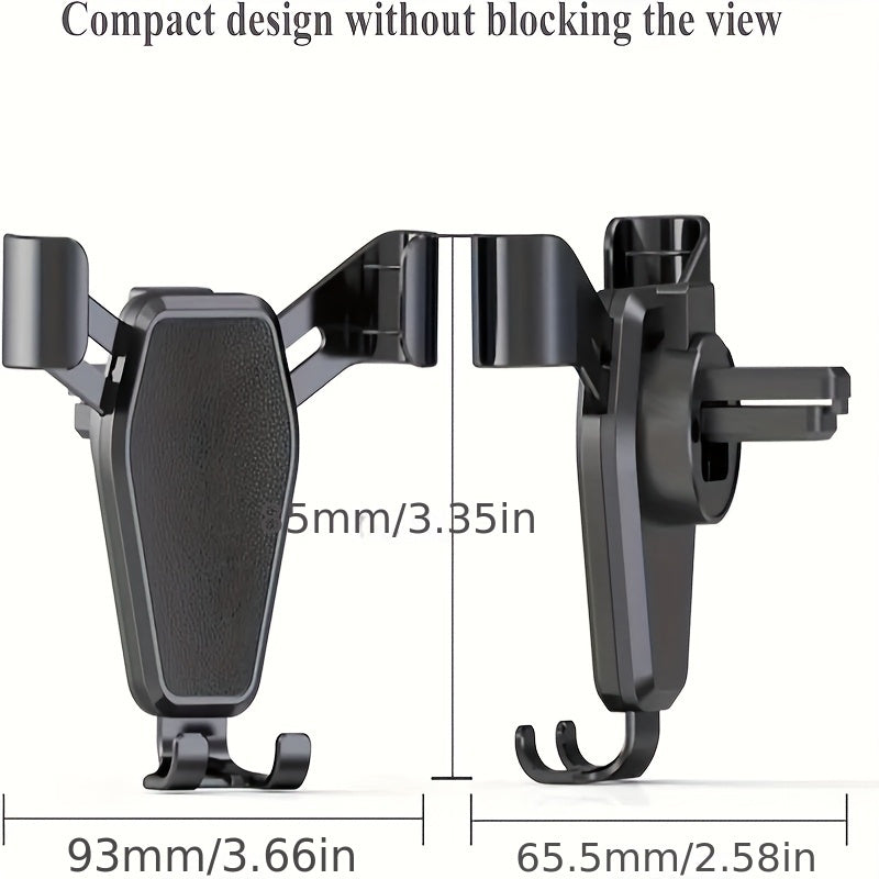 Car Phone Holder ABS Vibration-Damping Vent Mount for Most Smartphones