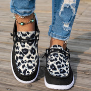 Women's Loafers Casual All-Season Slip-On Flats with Elastic Laces