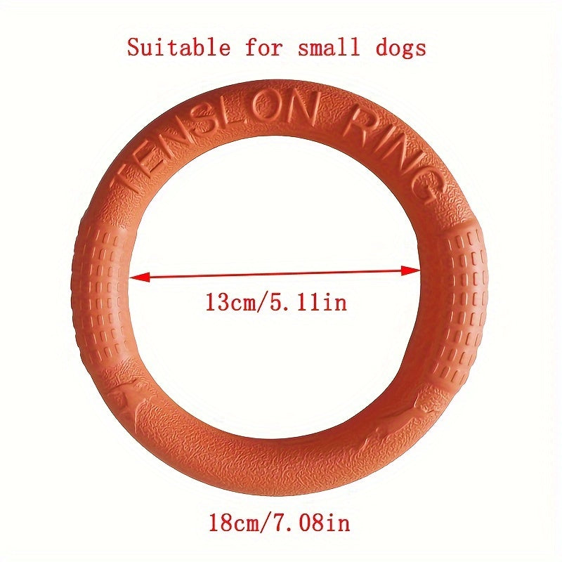 EVA Pet Flying Disc Chew Toy for Dogs Interactive Training and Teeth Cleaning Rubber