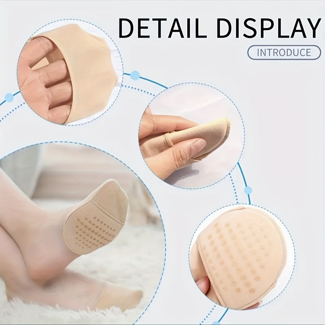 Unisex Foam Sock Style Forefoot Pads Anti-Slip Wear-Resistant Insoles