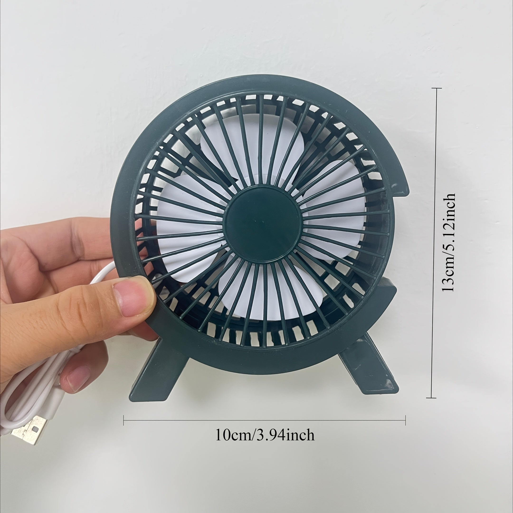 USB-powered desktop fan for office dorm home ultra quiet high wind compact