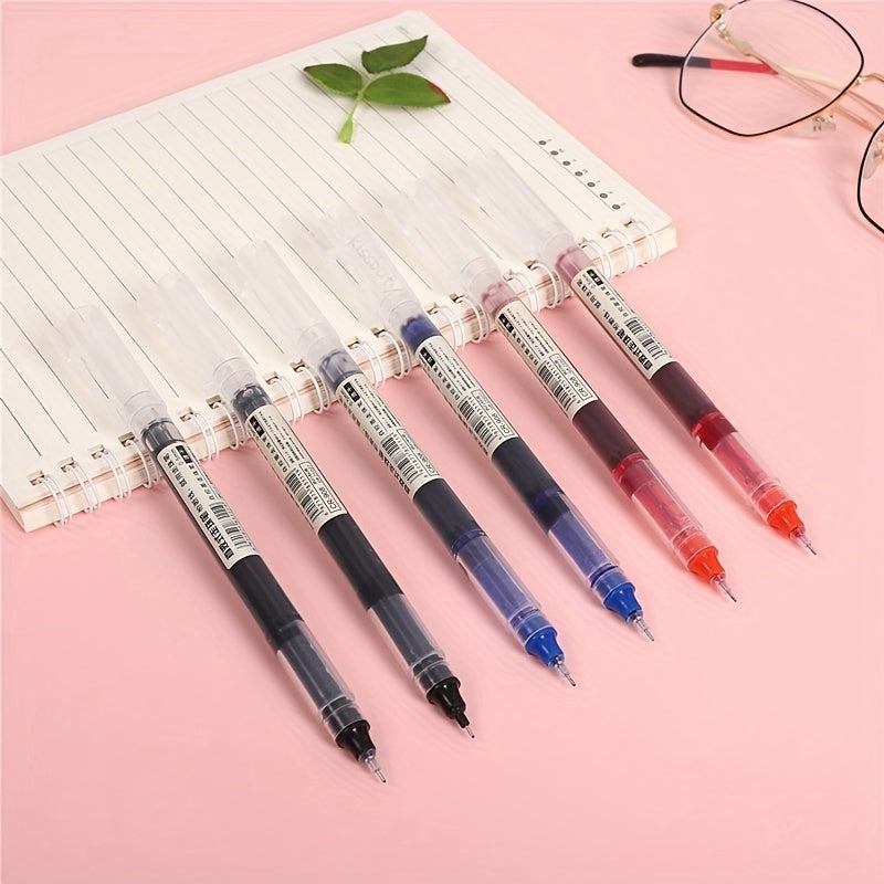 10 Pack Blue Gel Pens Extra Fine Tip Liquid and Gel Ink for School Office Stationery
