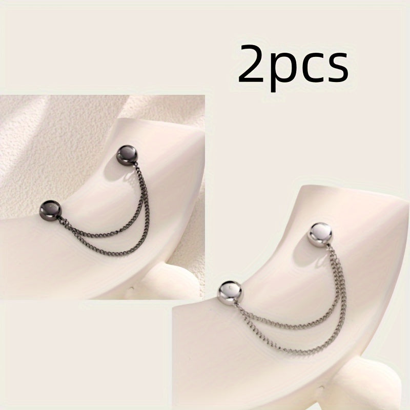 Магнитные штаны и зажимы для манжет, регулируемые сплавные застежки для брюк и рубашек, золотые