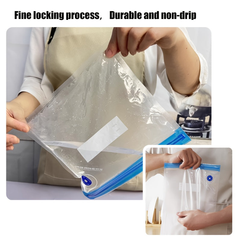 Ovqat saqlash uchun portativ qo‘l bilan ishlovchi vakuum yopish uchun 3 o‘lchamdagi vakuum paketlari bilan